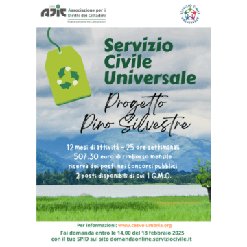 Fai il Servizio Civile in ADiC Umbria!